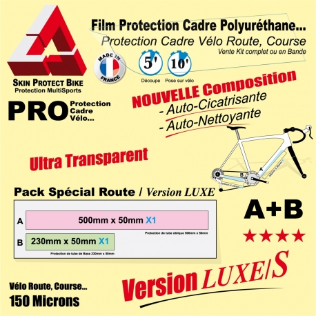 Film Protection cadre Vélo Route Polyuréthane Luxe S