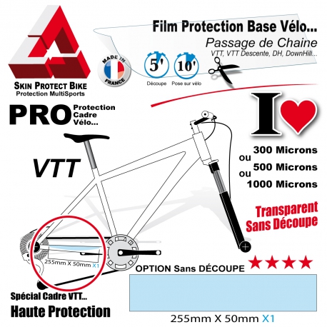 Film de Protection Base Cadre VTT Mat ou Brillant