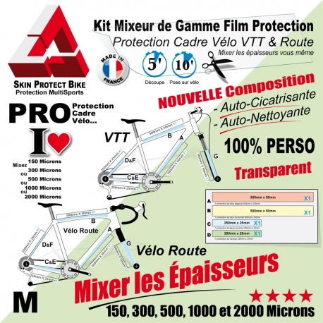 Kit Film Protection VTT sur mesure personnalisé a vos dimensions et  épaisseur