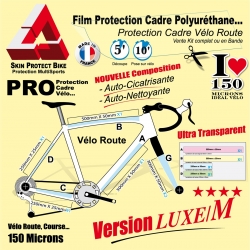 Film Protection cadre Vélo Route Polyuréthane Luxe M