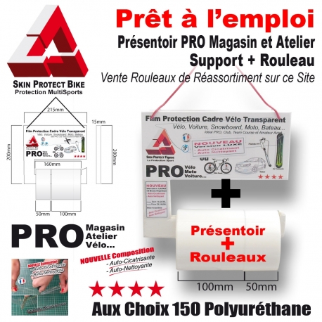 Présentoir PRO + Rouleau Film de Protection Cadre