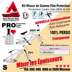 Kit Protection cadre  BMX Dirt Mixeur de Gamme S personnalisable 