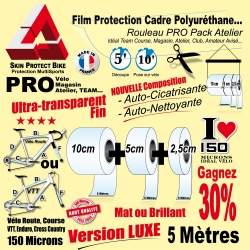 Rouleau Film Protection cadre Vélo Polyuréthane PRO Auto cicatrisant