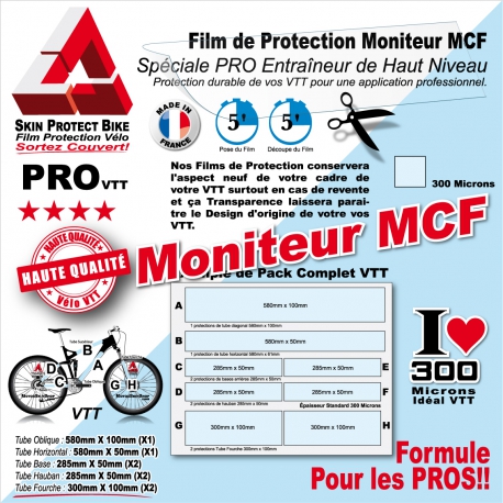 Film Protection Moniteur MCF cadre VTT ou vélo route