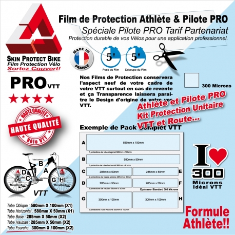 Film Protection Vélo Athlète Cycliste et Vététiste