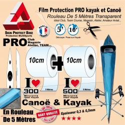 Rouleau Film Protection Kayak Transparent 300 et 500 Microns