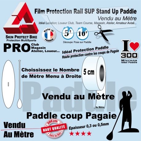 Film Protection Rail SUP Stand Up Paddle au mètre