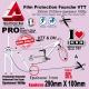 Film Protection Fourche VTT PRO en Plaque 1000µ