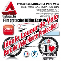 Location Vélo Film Protection 2000 microns épais en Bande rhino