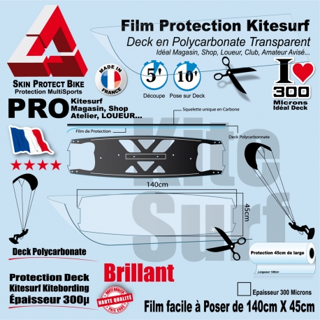 Film Protection transparent Deck Kitesurf polycarbonate INOBO