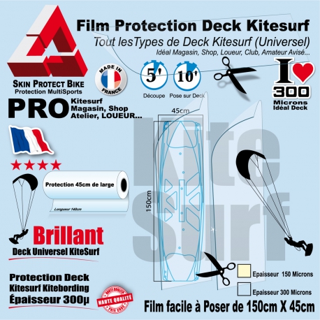 Film Protection transparent Deck Kitesurf Universel