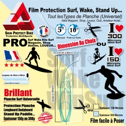 Film Protection Planche Surf  deck Wake Stand Up WinSurf Universel