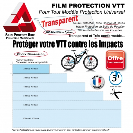 Film de Protection VTT Universel 0,4mm soit 400 Microns