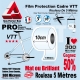 Rouleau Film Protection cadre VTT 300 Microns 10cm en rouleau PRO Mat ou Brillant