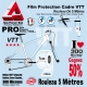 Rouleau Film Protection cadre VTT 300 Microns 7cm en rouleau PRO Mat ou Brillant