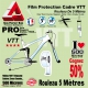 Rouleau Film Protection cadre VTT 500 Microns 2,5cm en rouleau PRO Brillant