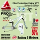 Rouleau Film Protection cadre VTT 500 Microns 2,5cm en rouleau PRO Brillant