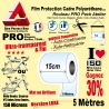 Rouleau Film Protection cadre Vélo 150 Polyuréthane 15cm Pro Atelier Mat ou Brillant Rouleau Film Protection PRO cadre Polyuréthane Auto cicatrisant