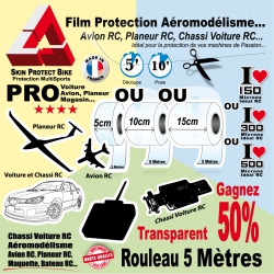 Film Protection Transparent Aéromodélisme Planeur RC Avion RC Voiture RC