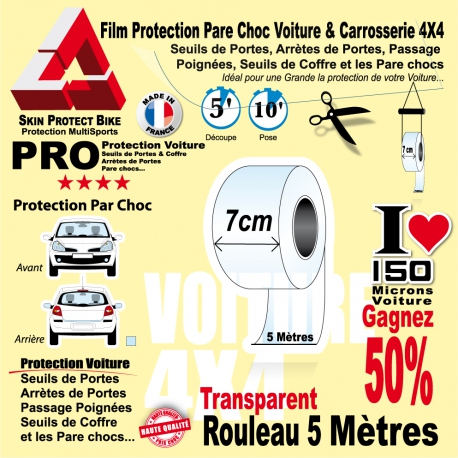 Rouleau Film Protection Pare Choc Voiture et Carrosserie 4X4