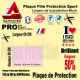 Plaque Film protection 60cm 150 300 ou 500 microns VTT