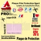 Plaque Film protection 60cm 150 300 ou 500 microns VTT