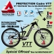 Kit Film Protection cadre MOUSTACHE VTT Complet 2 épaisseurs