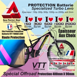 Film PROTECTION Batterie Specialized Turbo Levo Sticker Transparent