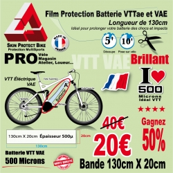 Film Protection Batterie Tube Oblique VTTae VTT électrique Brillant VAE