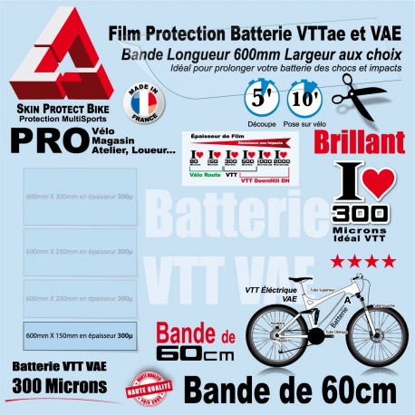 Film Protection Batterie VTTae et VAE Transparent 60cm