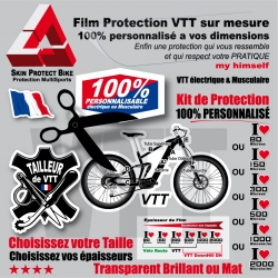 Film Protection VTT sur mesure personnalisé a vos dimensions personnalisable