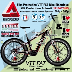 Kit Film Protection VTT FAT Bike électrique Cadre plus Fourche protection adhésive