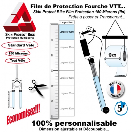 Film de Protection Fourche VTT fin économique