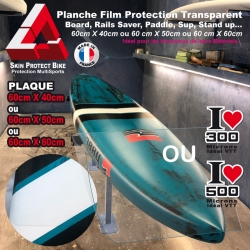 Planche Film Protection Transparent Board Rails Saver Paddle épaisseur 300 ou 500 Microns