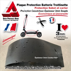 Protection Couvercle de Batterie inférieur Trottinette Sabot Carter 3mm d'épaisseur