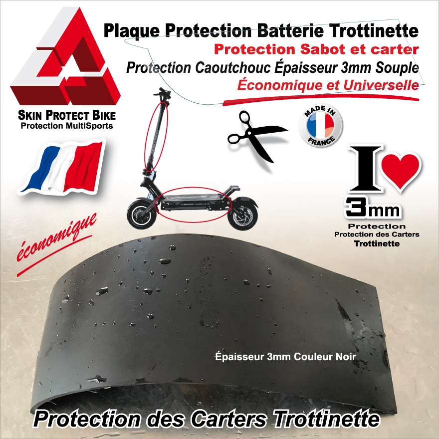 Protection Couvercle de Batterie inférieur Trottinette Sabot