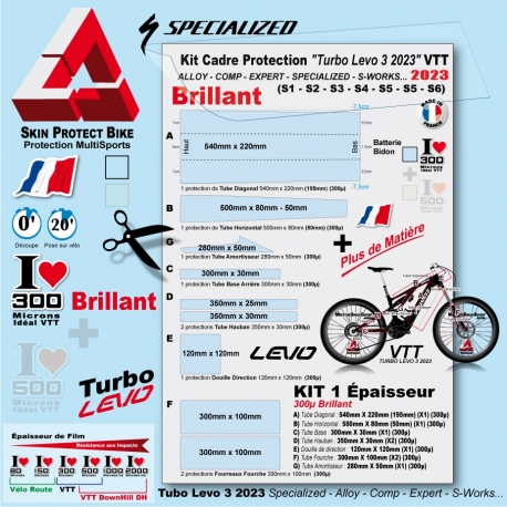 Kit Film Protection SPECIALIZED TURBO LEVO 3 2023 VTT