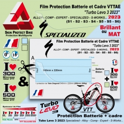 Kit Film Protection SPECIALIZED TURBO LEVO 3 2023 VTT S WORKS