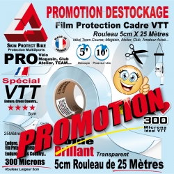 Rouleau Film Protection VTT PRO 300 Microns en rouleau mat ou brillant