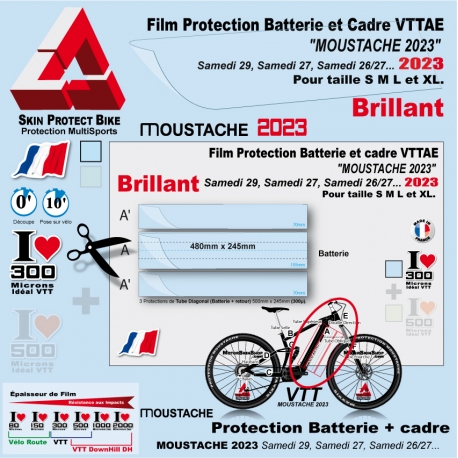 Film Protection Batterie Cadre VTTAE Moustache 2023