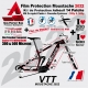 Kit Film Protection VTT MOUSTACHE 2022 Complet 2 épaisseurs cadre VTT