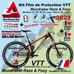 Film Protection VTT MOUSTACHE 2022 Complet 2 épaisseurs cadre VTT XL