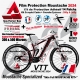 Kit Film Protection VTT MOUSTACHE 2024 Complet 2 épaisseurs cadre VTT