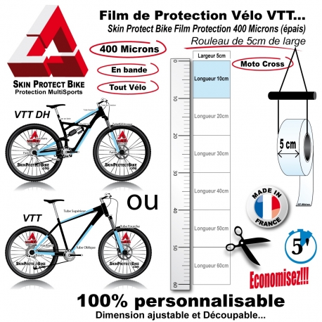 Film de Protection unitaire 400 Microns 5cm de large économique