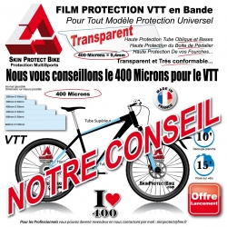 Film de Protection VTT Universel 0,4mm soit 400 Microns