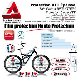 Film Protection VTT épaisse au choix en Bande peau rhinocéros