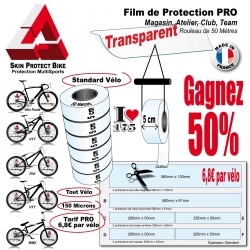 Film de Protection PRO Cycle Rouleau 5cm Vélo et Bike