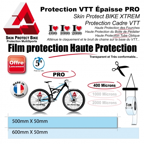 Film de Protection VTT épaisse PRO au choix en Bande