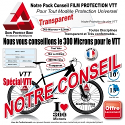 Notre Conseil PACK Film de Protection VTT Universel 400 Microns