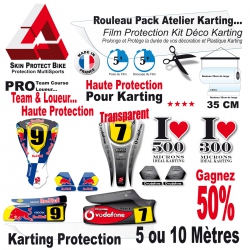 Film Protection Karting PRO 300 Microns Pack Team course